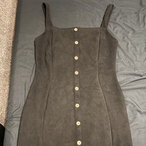 Black button dress (the buttons are fake)!